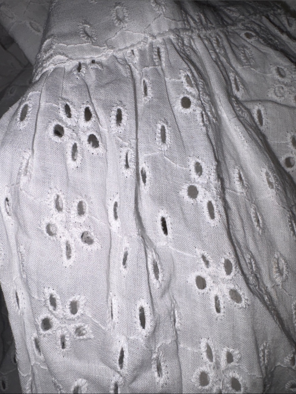 White Eyelet Maxi Top - Picture 7 of 9